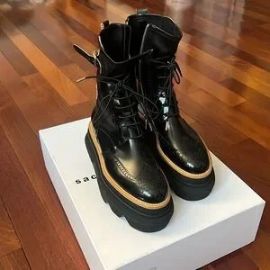 ロングブーツ sacai FW25 'Long Boots' boots (SCW292 001) Long Boots | sacai Official Store サカイ オフィシャル